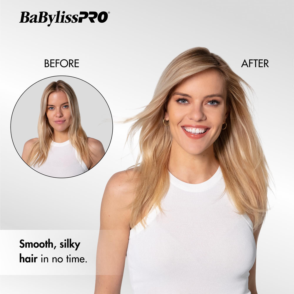 BaBylissPRO styling scene in salon illustrating fast drying and polished results