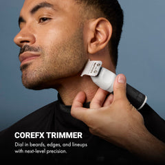 BaBylissPRO foil shaver front view for close smooth finish and neck cleanups