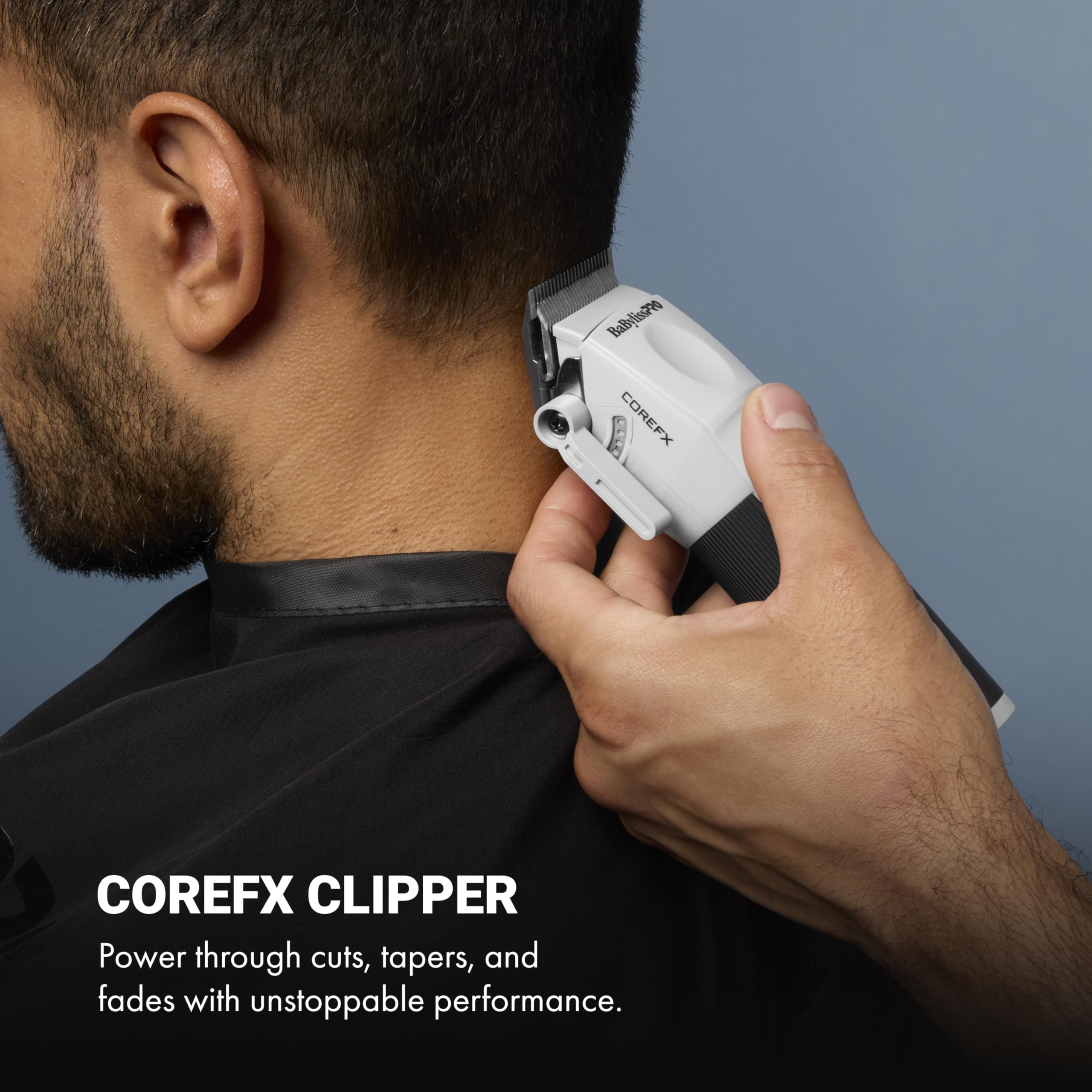 BaBylissPRO trimmer front shot highlighting precision blade for sharp lines