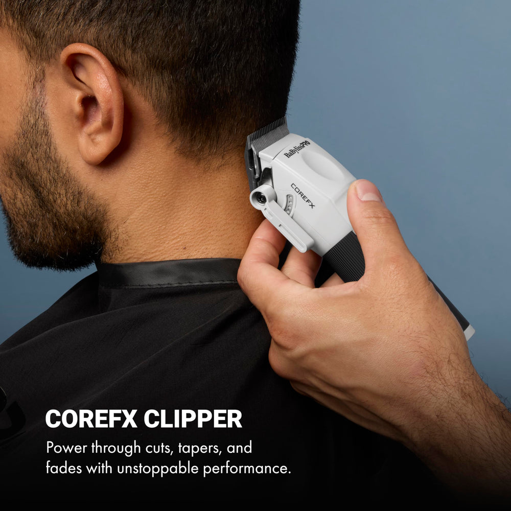 BaBylissPRO trimmer front shot highlighting precision blade for sharp lines