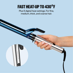 BaBylissPRO cool-touch tip close detail providing finger protection during styling