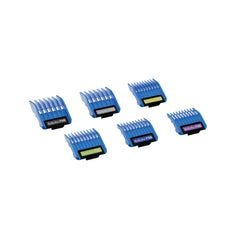 BaBylissPRO front view of guard set showing sizes and neat storage benefit