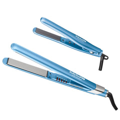 BaBylissPRO full-size iron front view showing sleek design and salon-grade performance