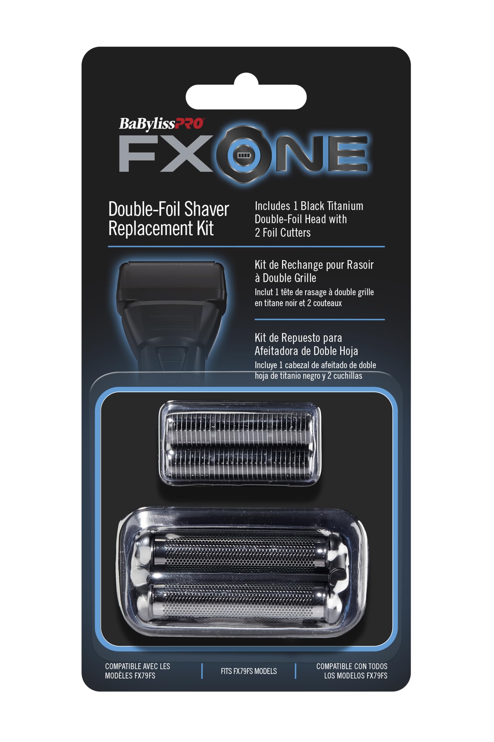 BaBylissPRO FXONE replacement cutters close-up highlighting sharp edges for precise trimming