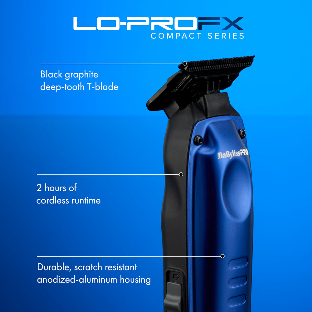 BaBylissPRO trimmer held in hand showing compact size and portable benefit