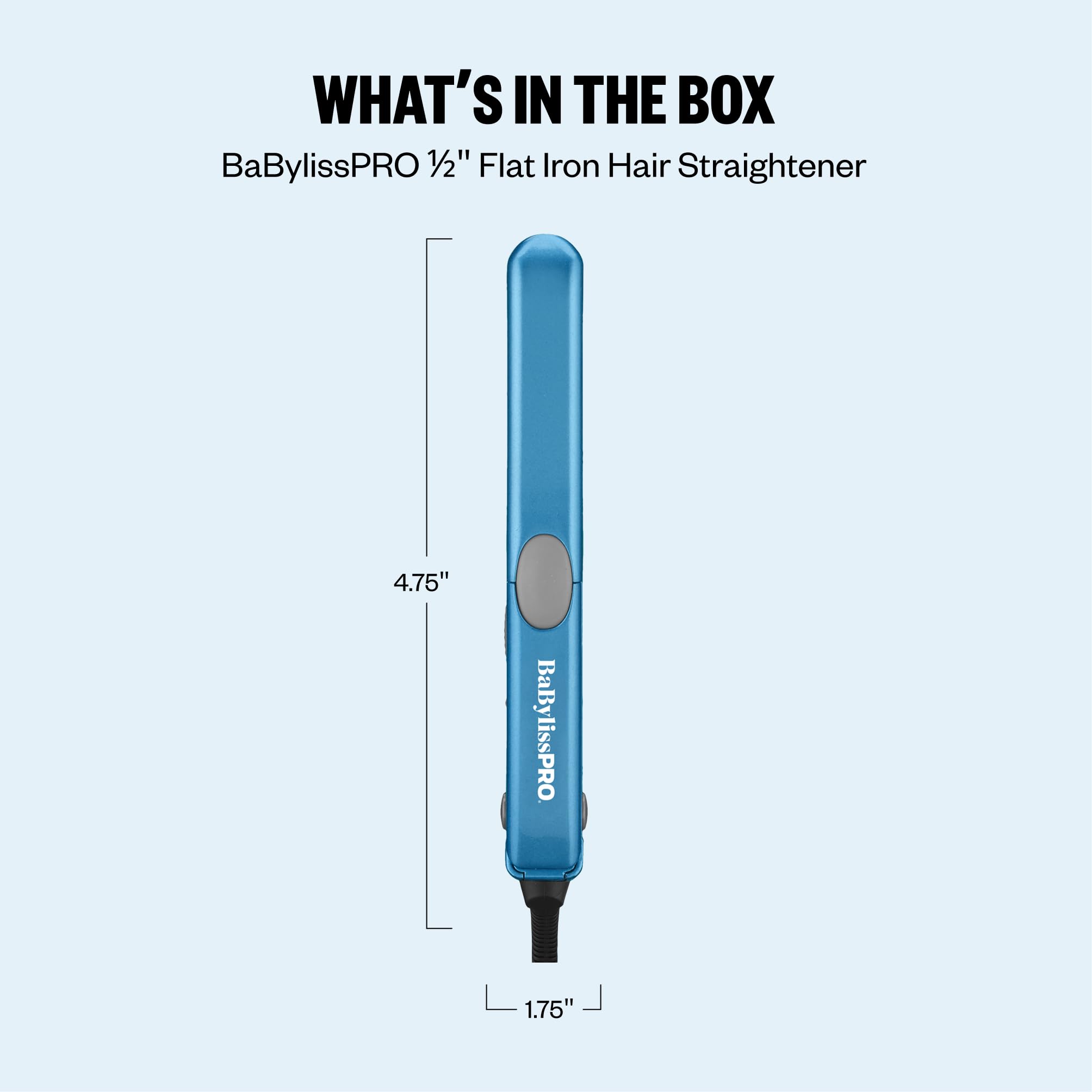 BaBylissPRO cord and plug detail showing six-foot reach and travel-friendly design