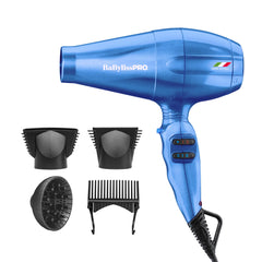 BaBylissPRO Portofino front view showing controls and ergonomic handle for easy styling