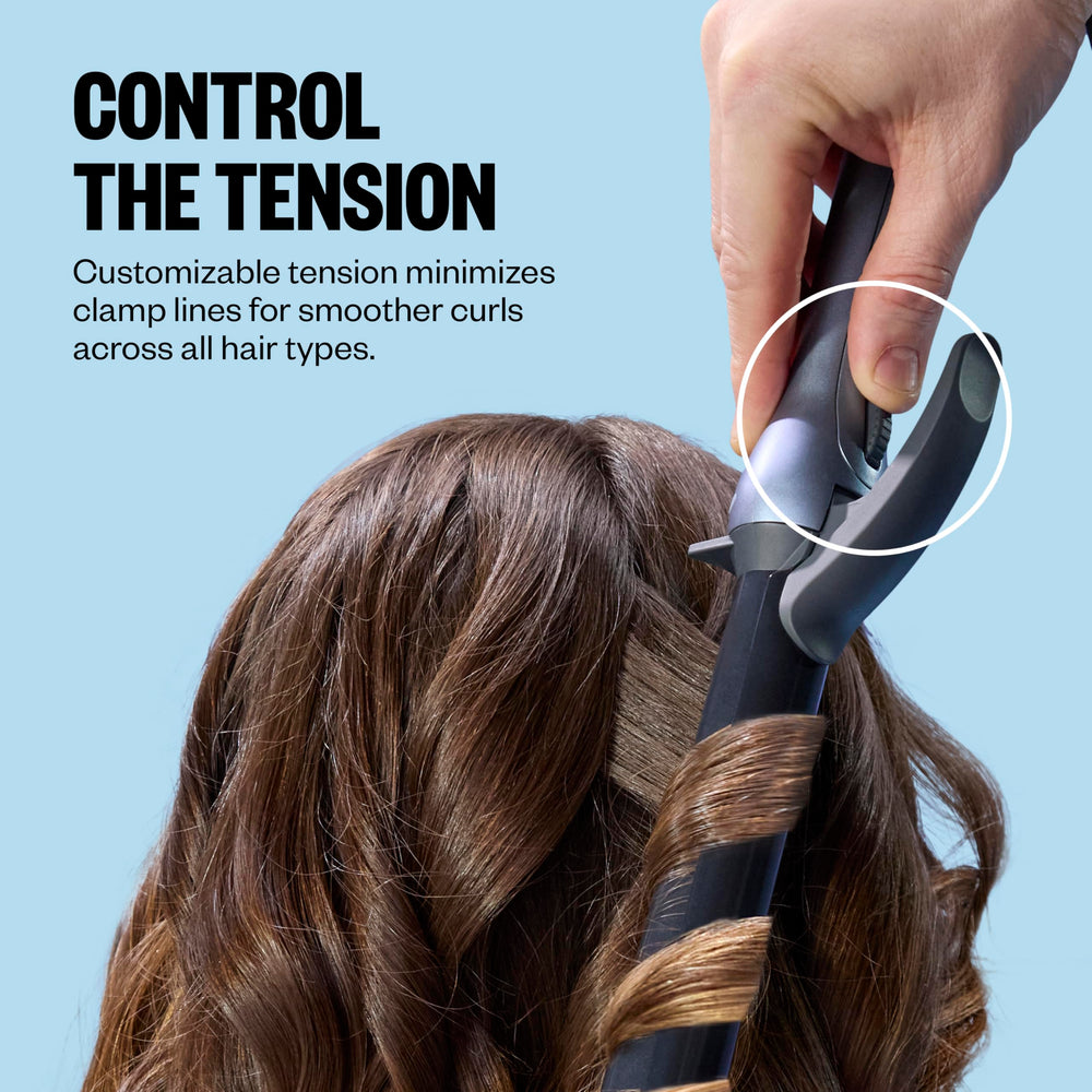 BaBylissPRO nano titanium barrel texture delivering even heat and glossy finish