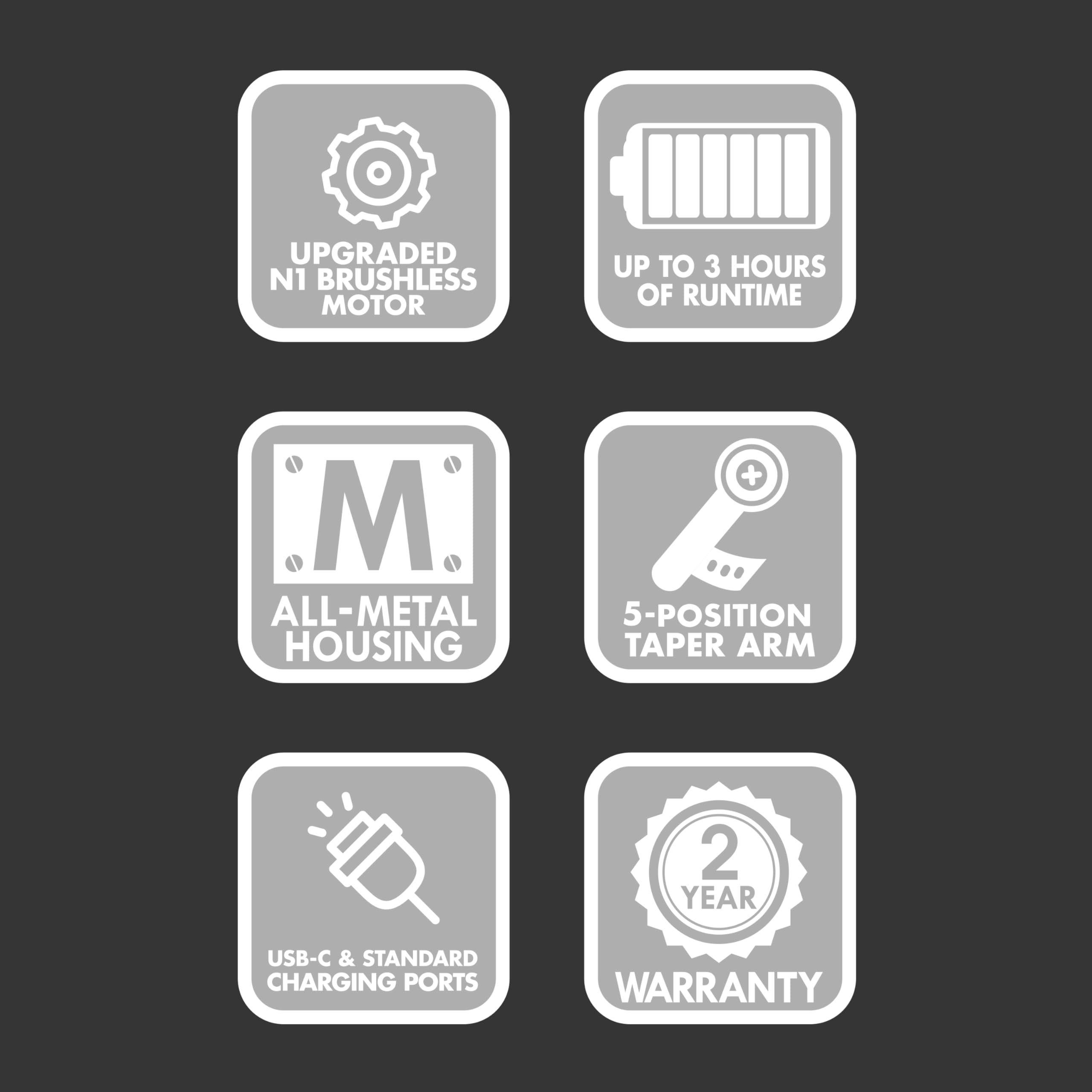 BaBylissPRO accessories layout with guards and tools for immediate use