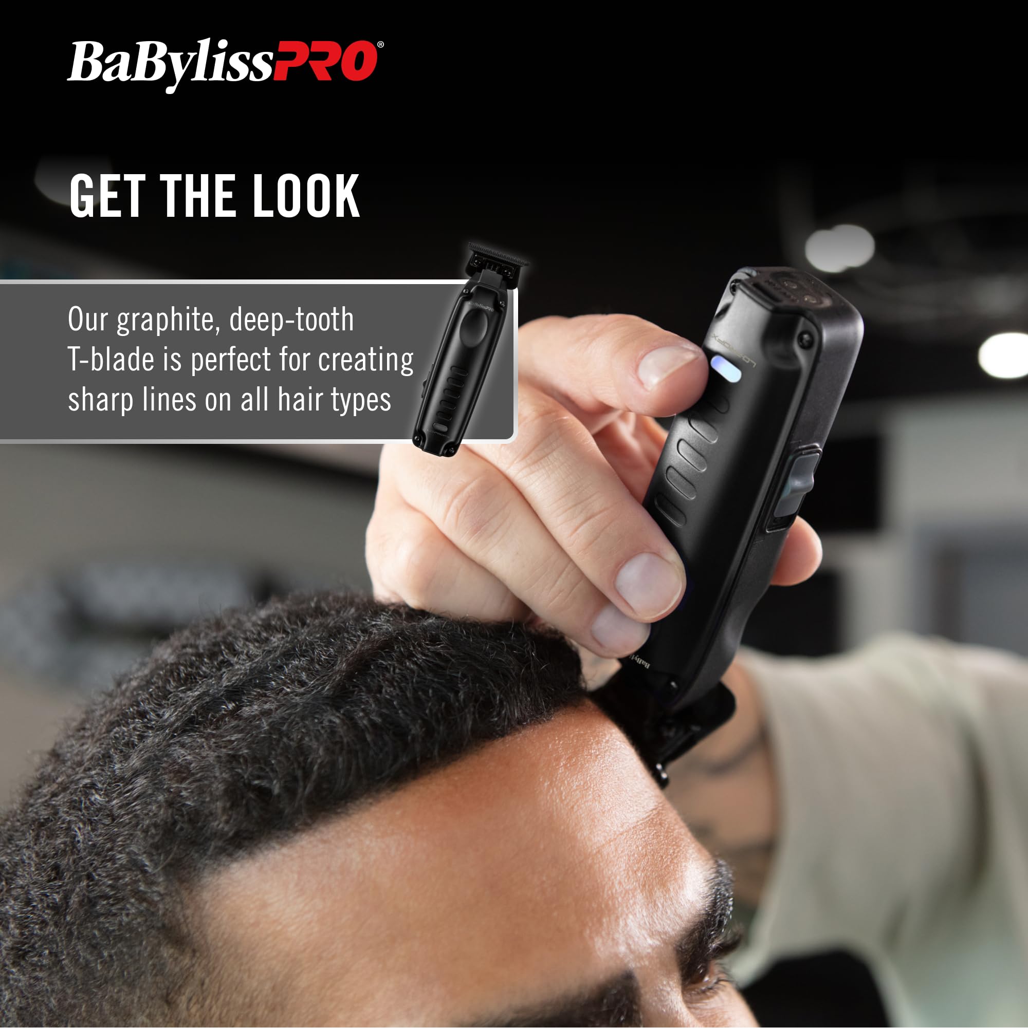 BaBylissPRO scale comparison in hand showing compact size and comfortable professional balance