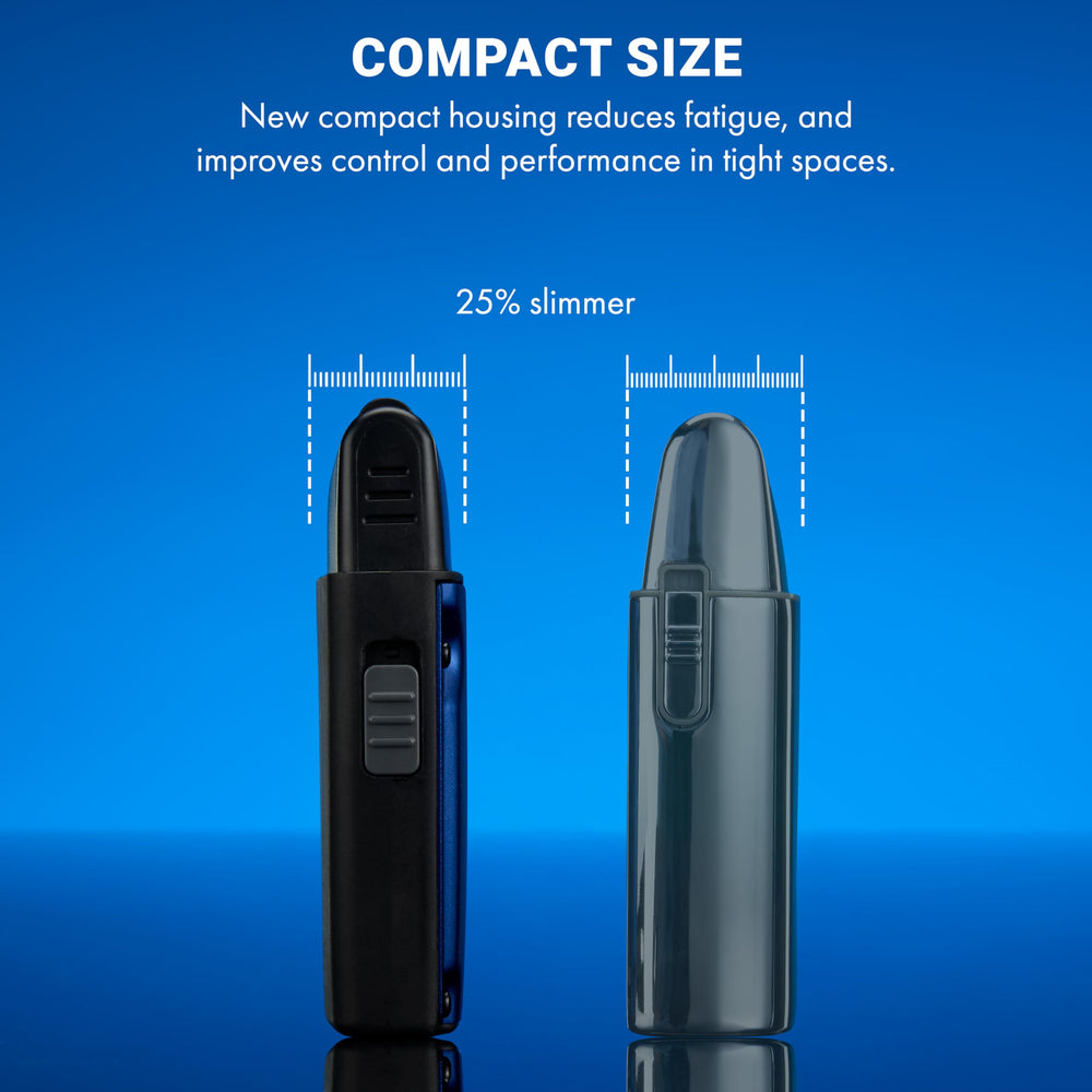 BaBylissPRO next to common razor for scale highlighting its compact portability