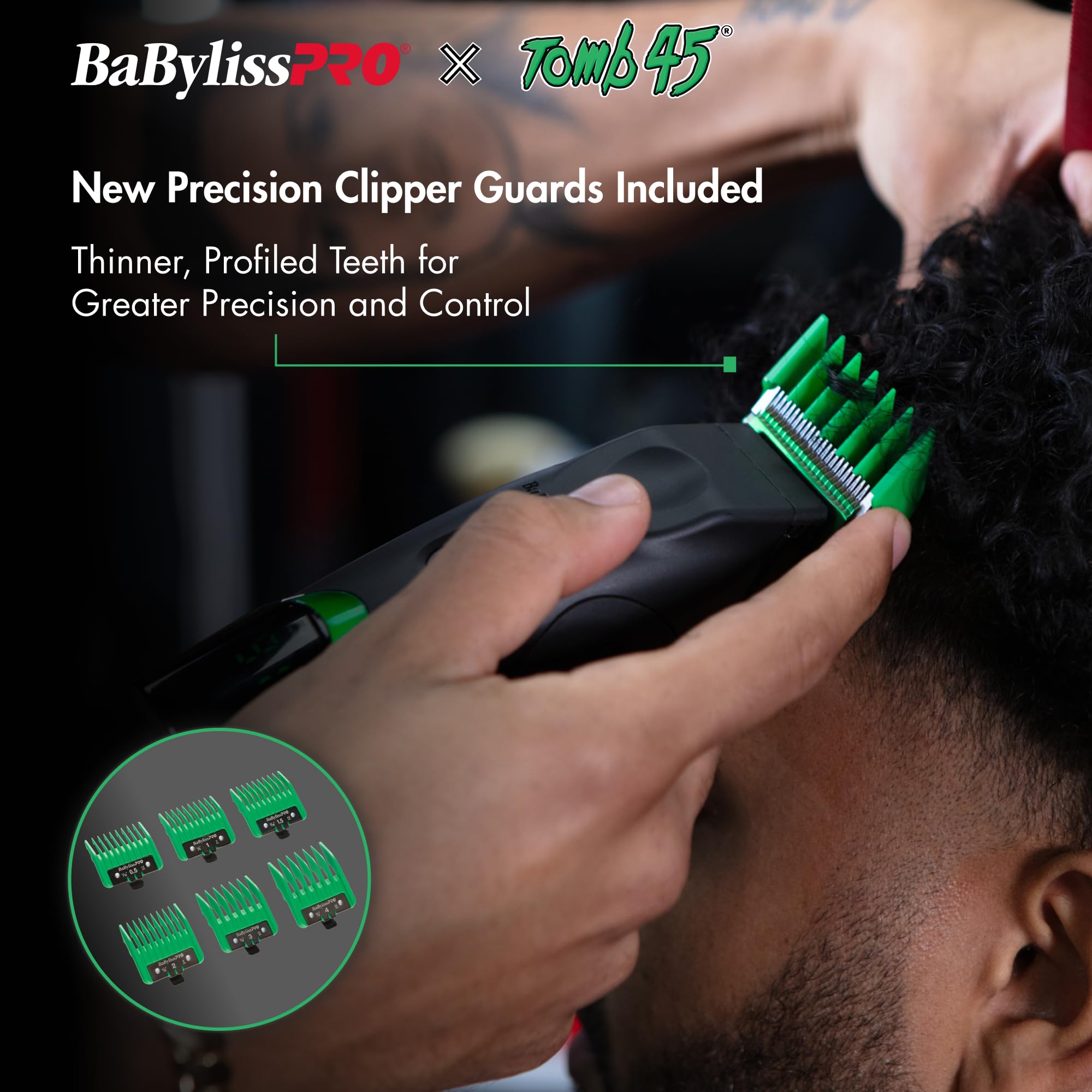 BaBylissPRO clipper stretch taper lever detail for consistent blending