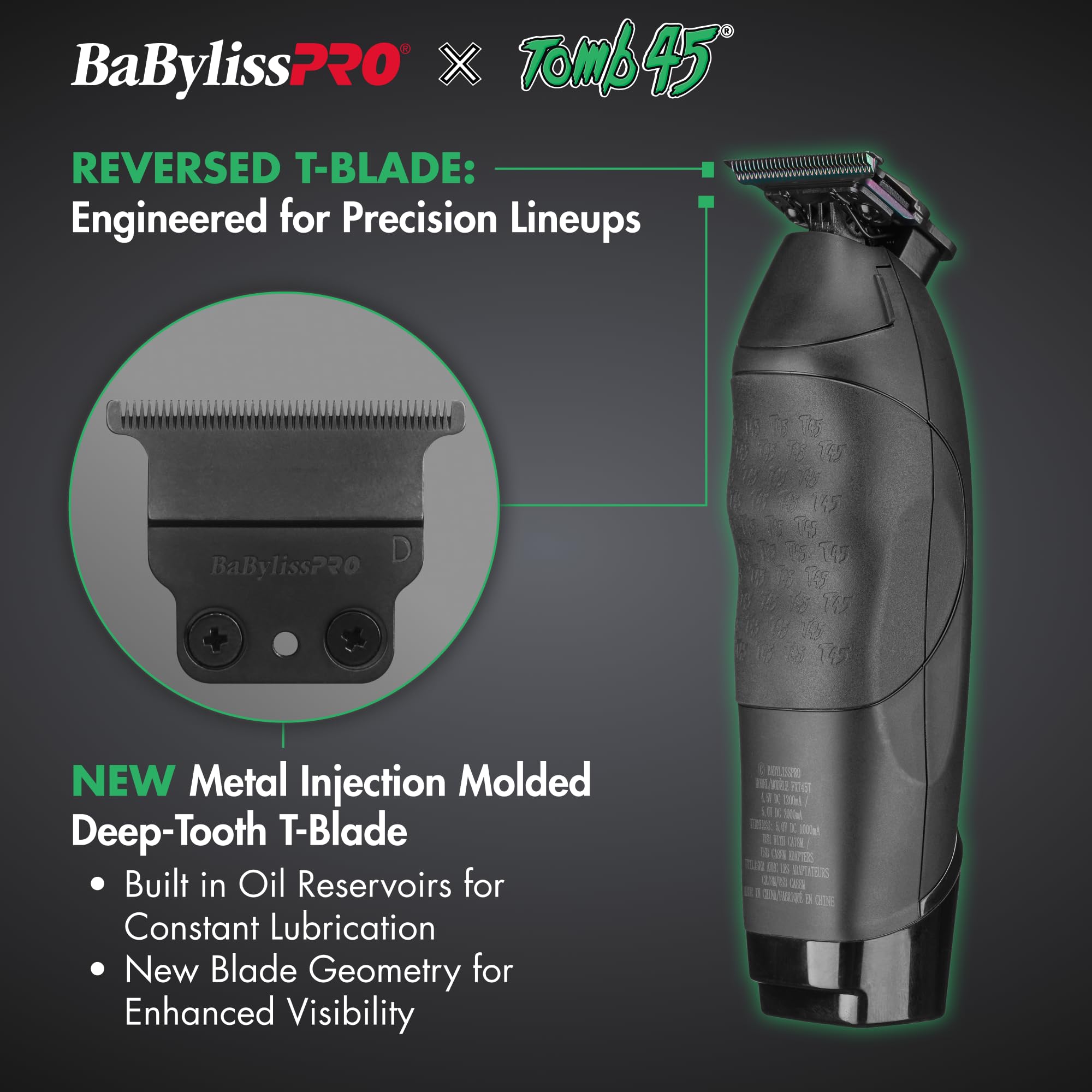 BaBylissPRO clipper in use by a barber delivering precise fades and lines