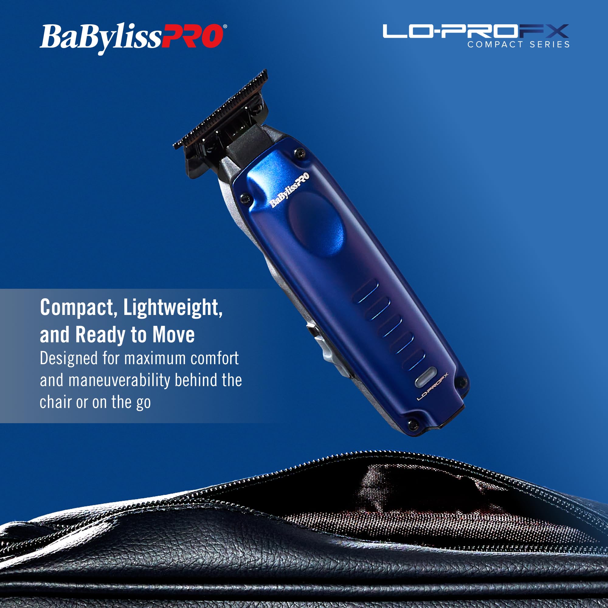 BaBylissPRO trimmer in hand demonstrating ergonomic control and accuracy