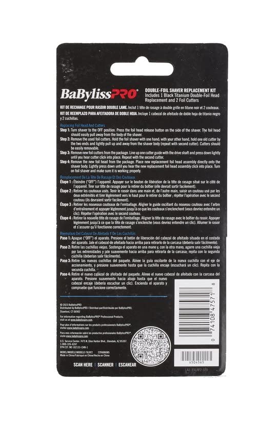 BaBylissPRO replacement foils installed on shaver head demonstrating restored performance and comfort