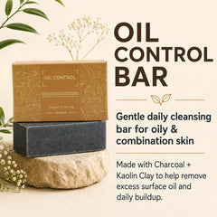Bacne Bar close-up texture of the soap showing mineral clay surface