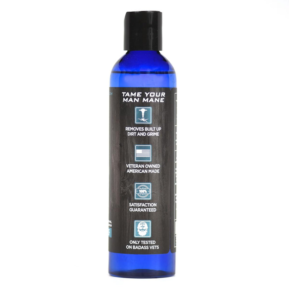 Badass Beard Care lather texture close-up for gentle cleansing and softness