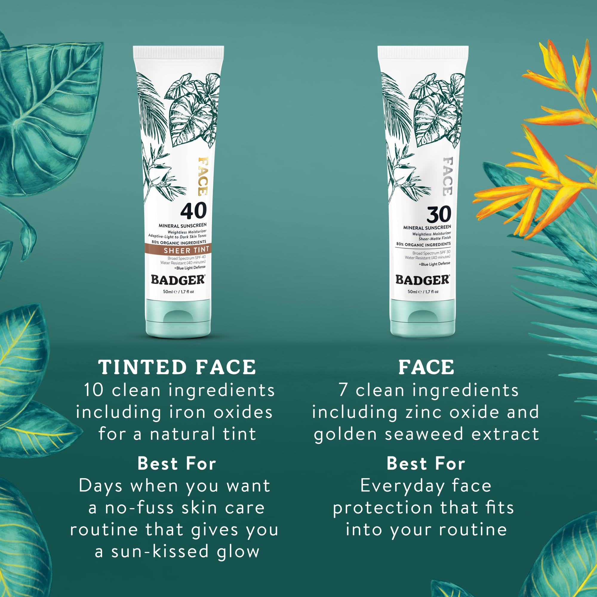 Badger sunscreen in beach travel kit, reef-safe and water resistant benefit