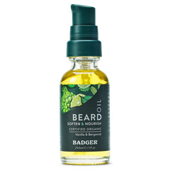 Badger front packaging showing bottle and organic label for clear product identification and trust