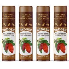Badger front packaging four-pack showing size and organic benefits