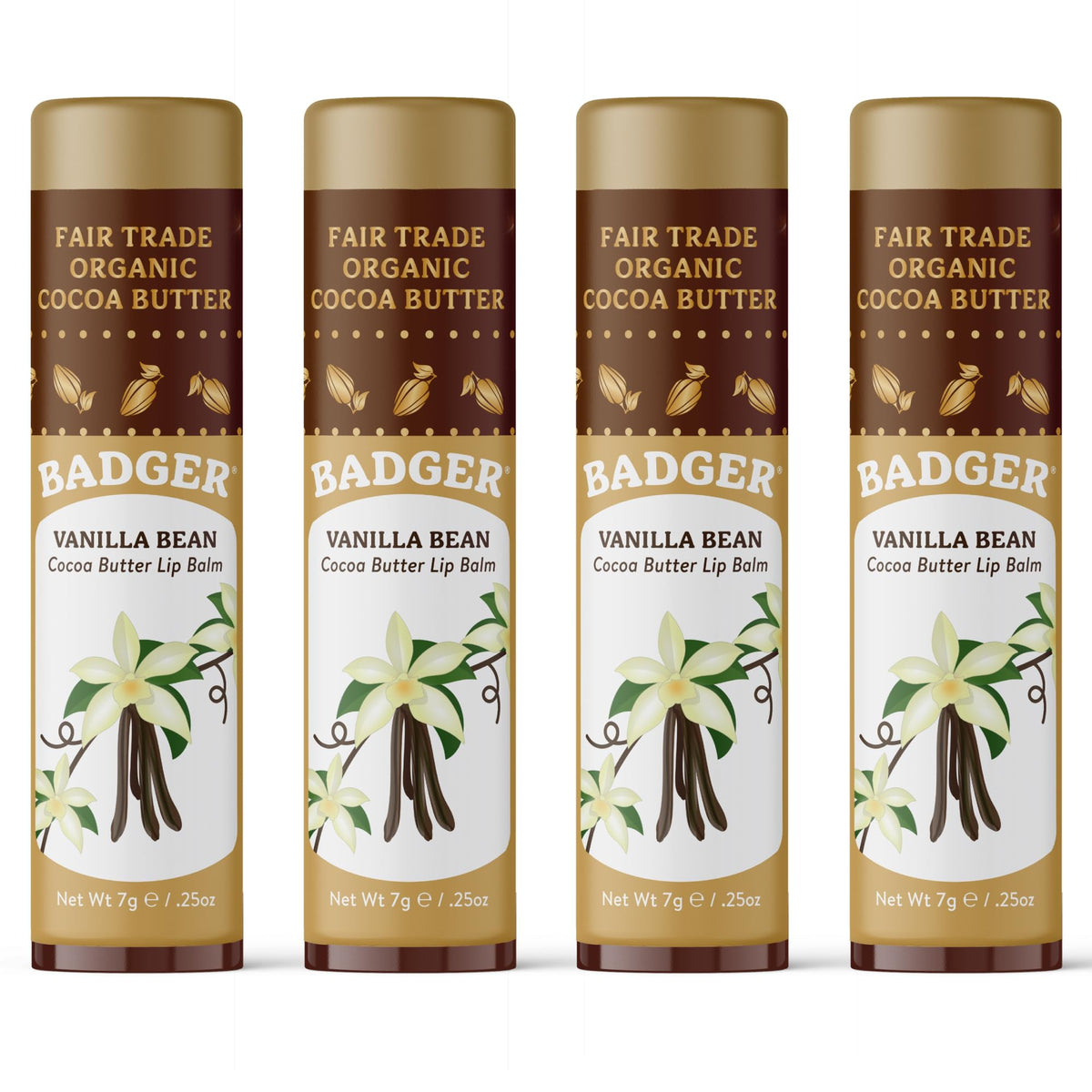Badger front packaging showing vanilla bean scent and jumbo size benefits
