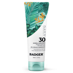 Badger front tube SPF 30 showing clean packaging and quick application benefit