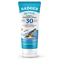 Badger front tube travel size showing SPF 30 for convenient protection