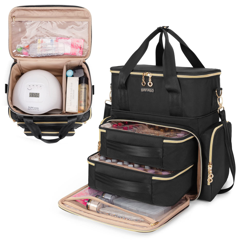BAFASO front view closed organizer showing compact travel-ready design and protection