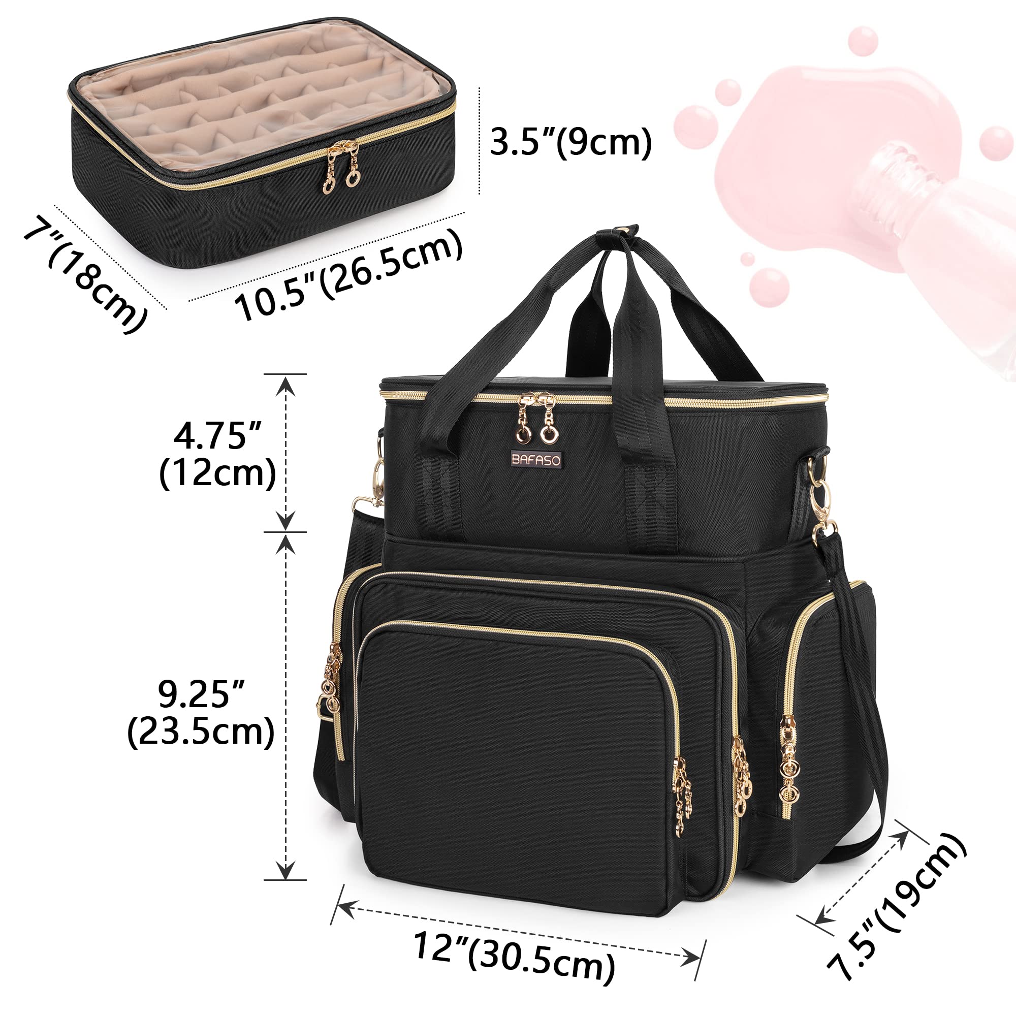 BAFASO attached to suitcase handle demonstrating easy transport and hands-free mobility