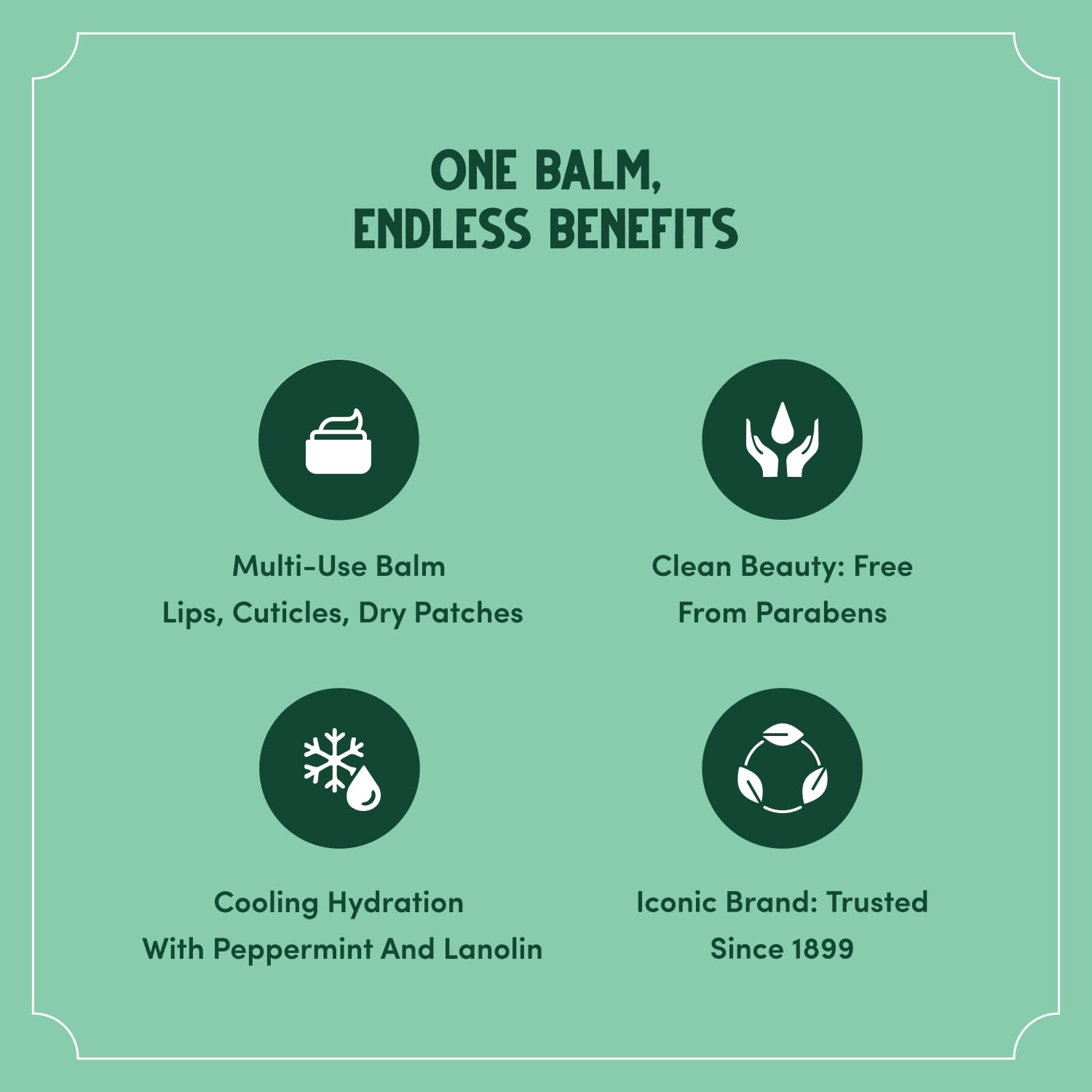 Bag Balm label close-up showing ingredients and vitamin E callout for informed choice