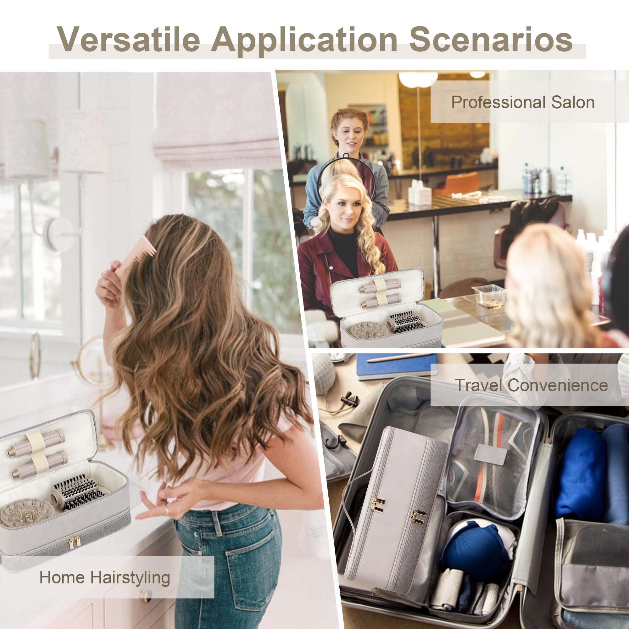 BAGCRAZY travel case packed into suitcase at hotel to show grab-and-go convenience
