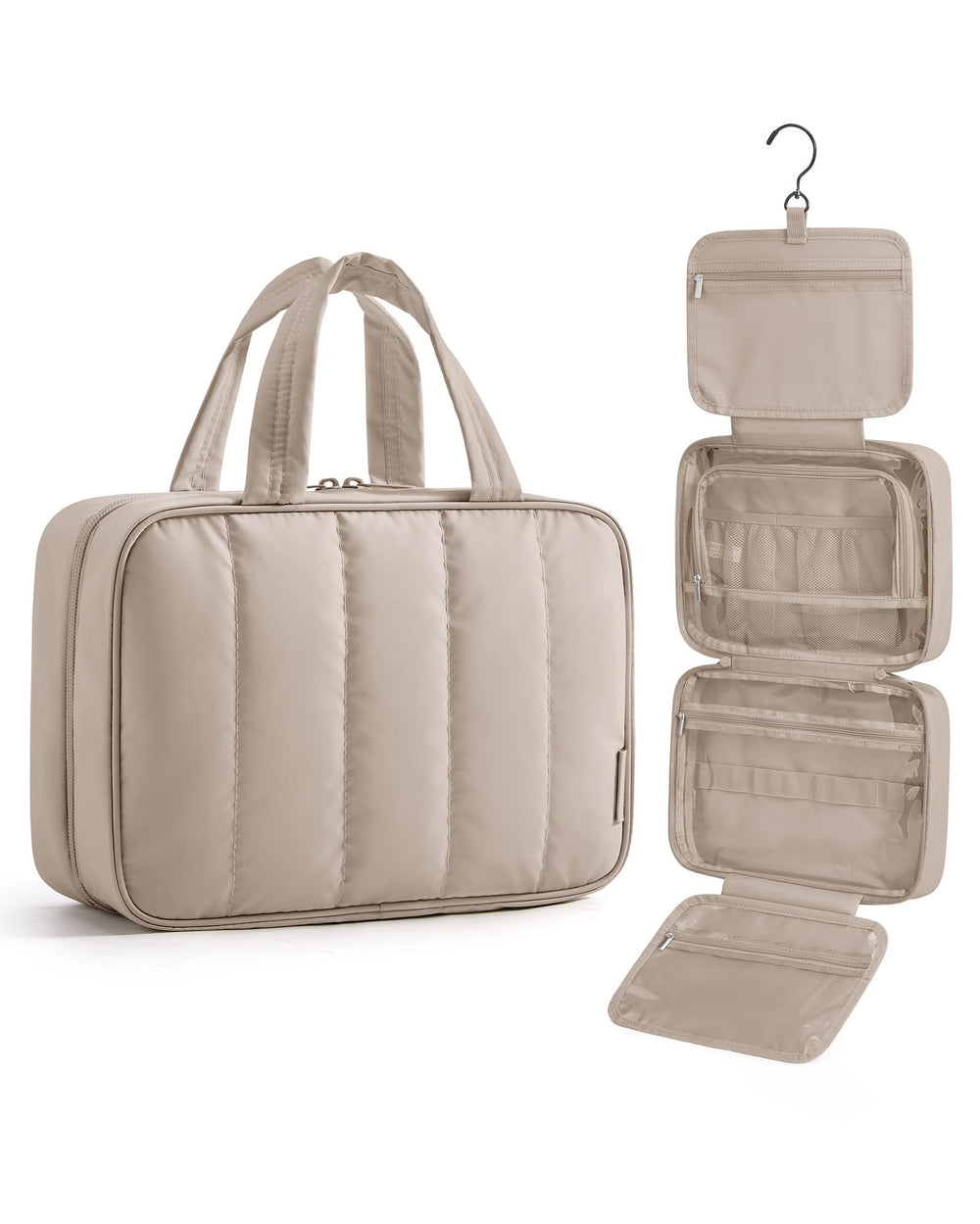 BAGSMART camel front view showing compact travel-ready design and quick access