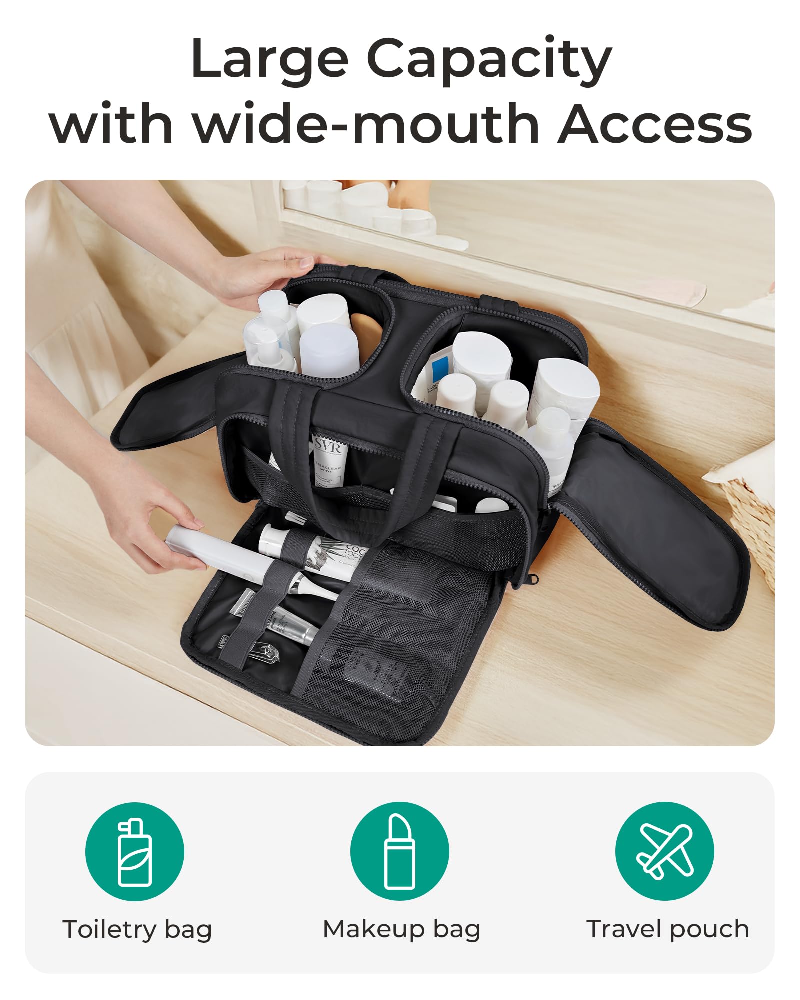 BAGSMART placed on suitcase for travel-ready convenience benefit