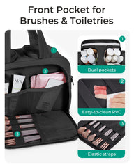 BAGSMART Taslan fabric close-up showing soft texture and durability