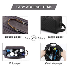 BAGSMART elastic bands securing grooming tools to prevent shifting