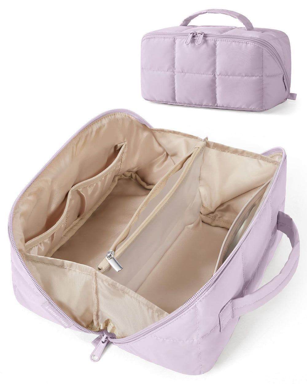 BAGSMART front view showing zipped water-resistant organizer for travel