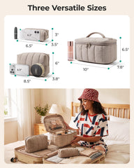 BAGSMART small pouch top view with lipsticks highlighting quick-touch-up benefit