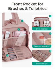 BAGSMART Taslan fabric texture close-up offering soft protection