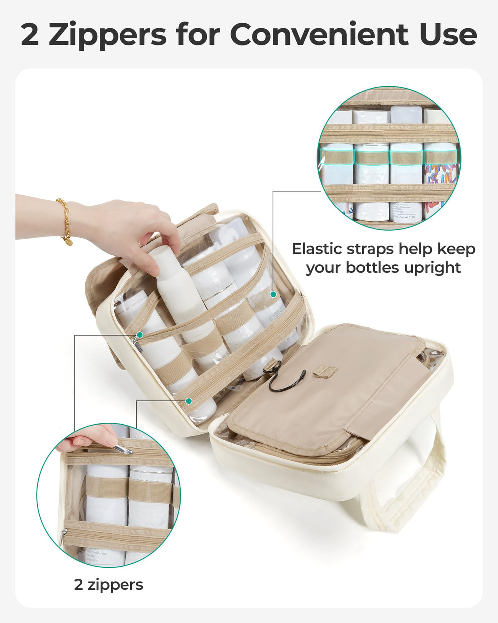 BAGSMART puffy nylon texture closeup highlighting soft lightweight comfort benefit