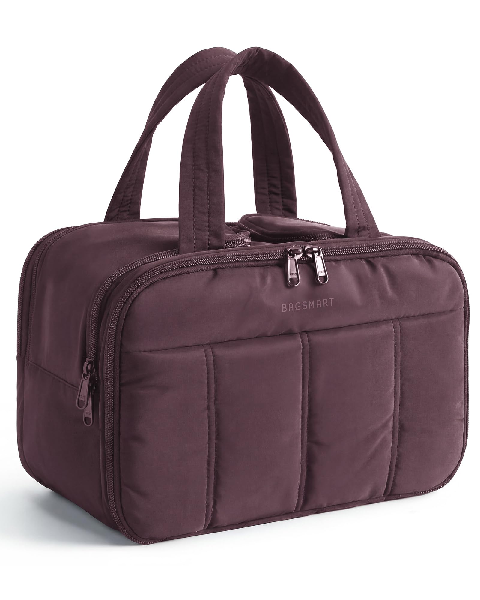 BAGSMART front view showing roomy compartments and neat packing benefit