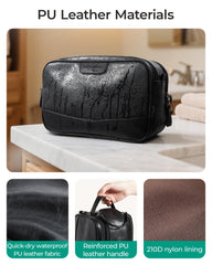 BAGSMART interior shot with elastic bands and mesh pockets benefit: organized storage
