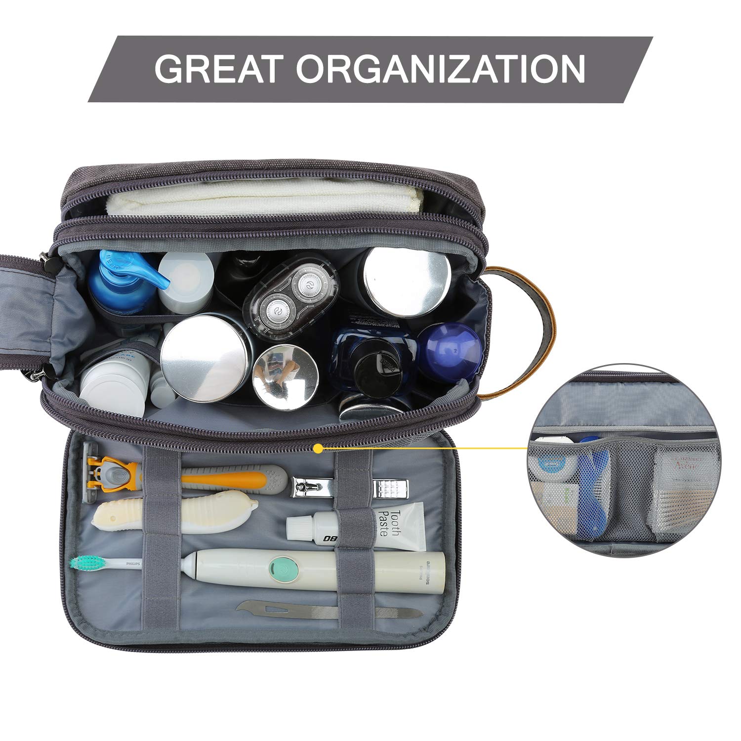 BAGSMART open layout displaying organized interior and easy access