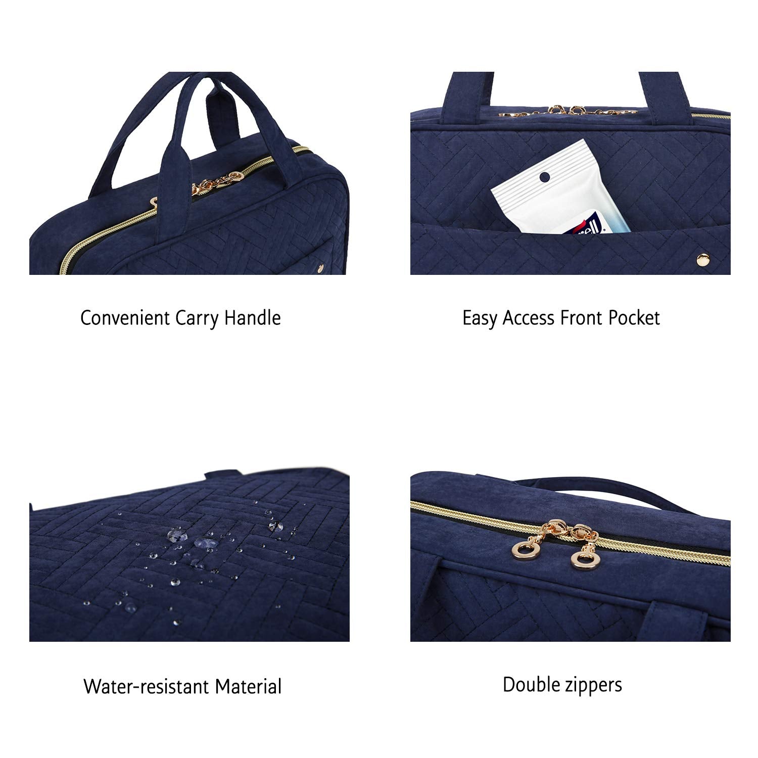 BAGSMART packed inside suitcase demonstrating compact travel convenience