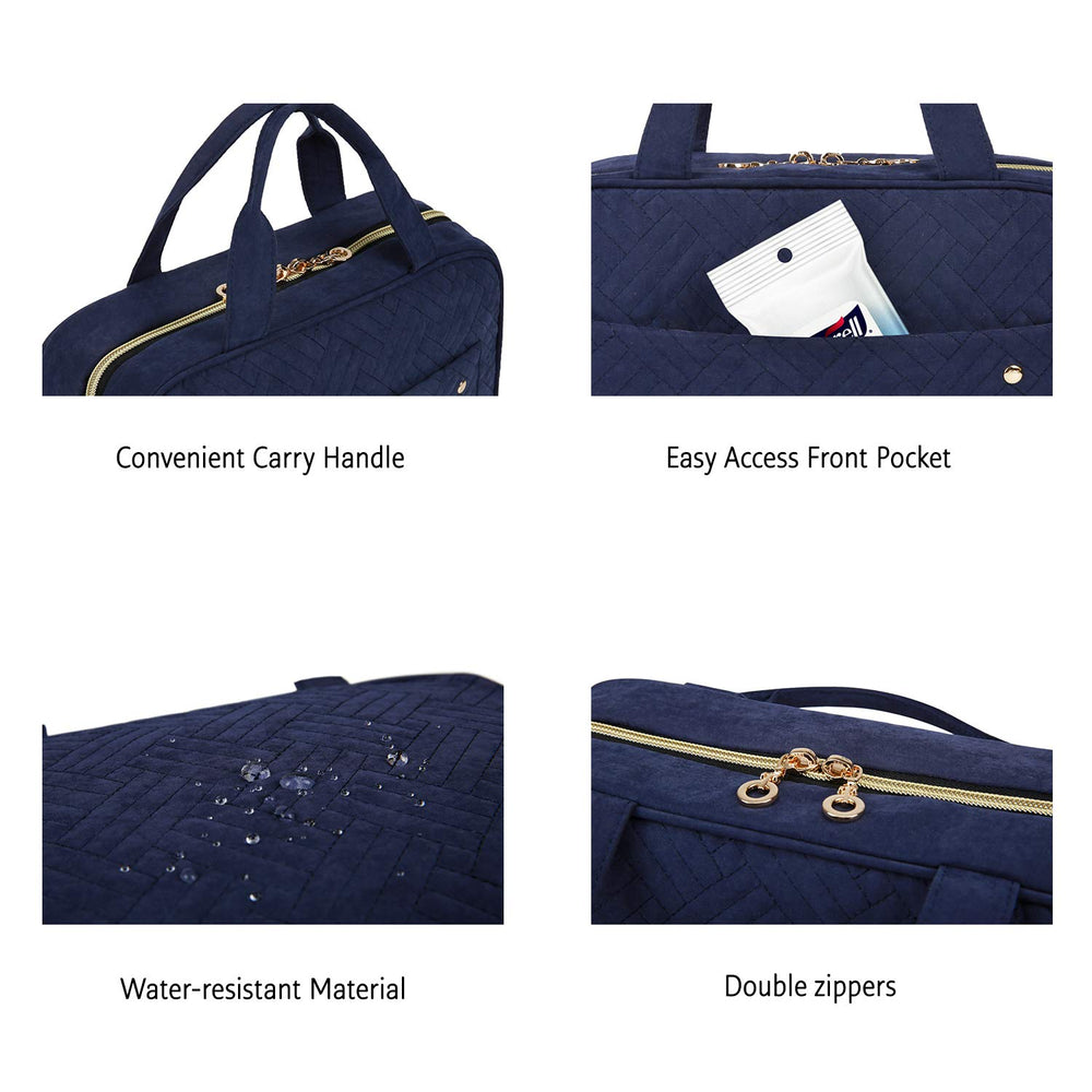 BAGSMART packed inside suitcase demonstrating compact travel convenience