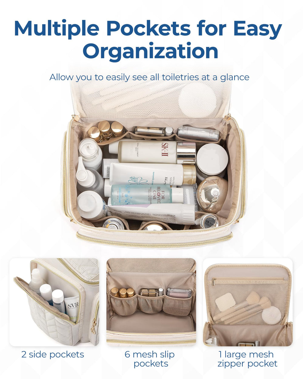 BAGSMART waterproof front pocket detail protecting wet items and spills
