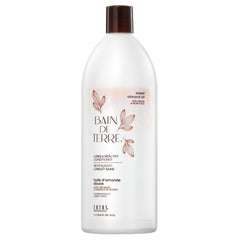 Bain de Terre front bottle showing sweet almond conditioner, highlights long-hair nourishment