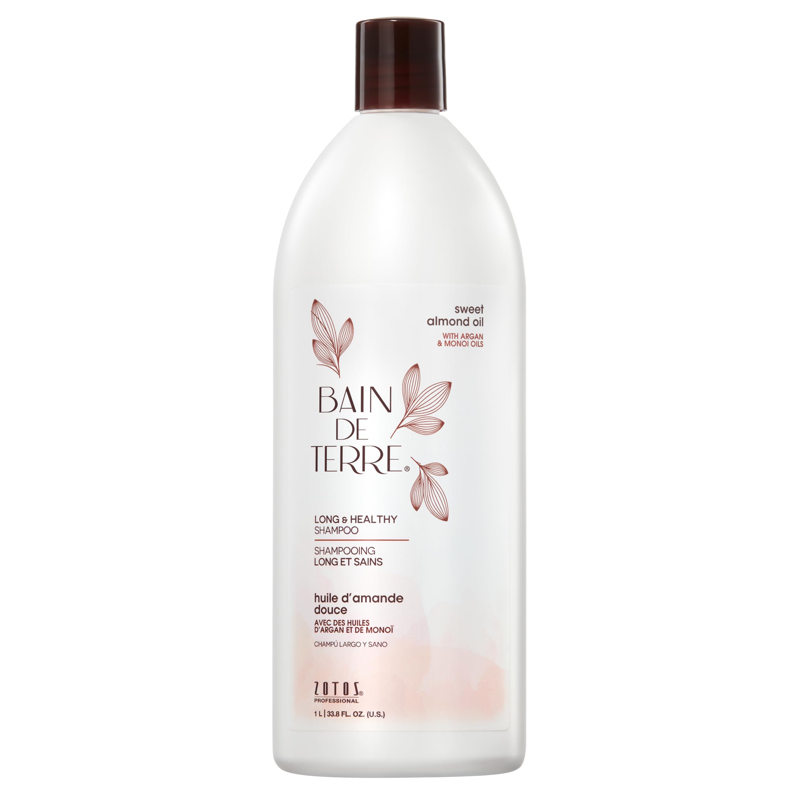 Bain de Terre front bottle showing label and 33.8 fl oz size, highlights value