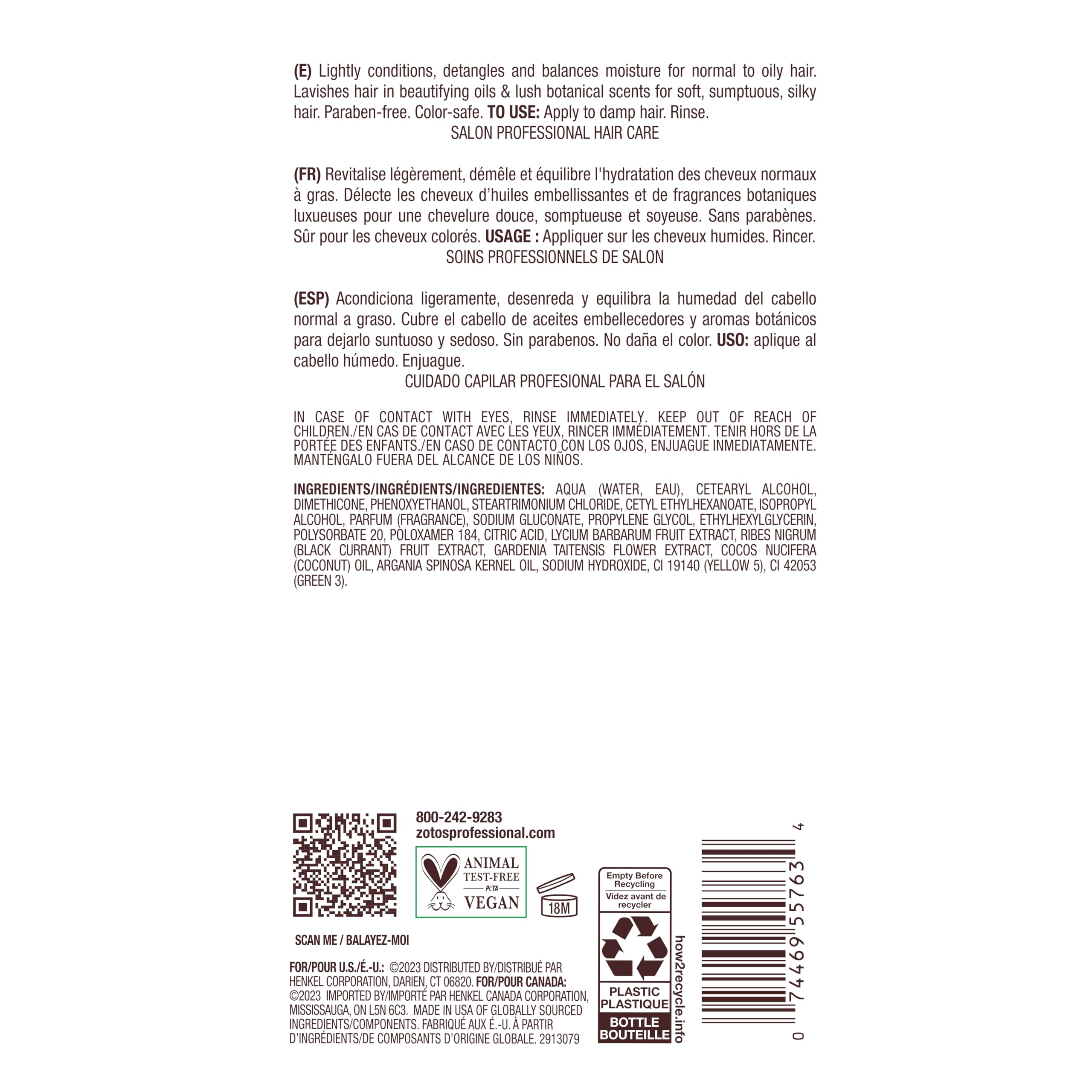Bain de Terre ingredients label detail highlighting paraben-free, vegan formula