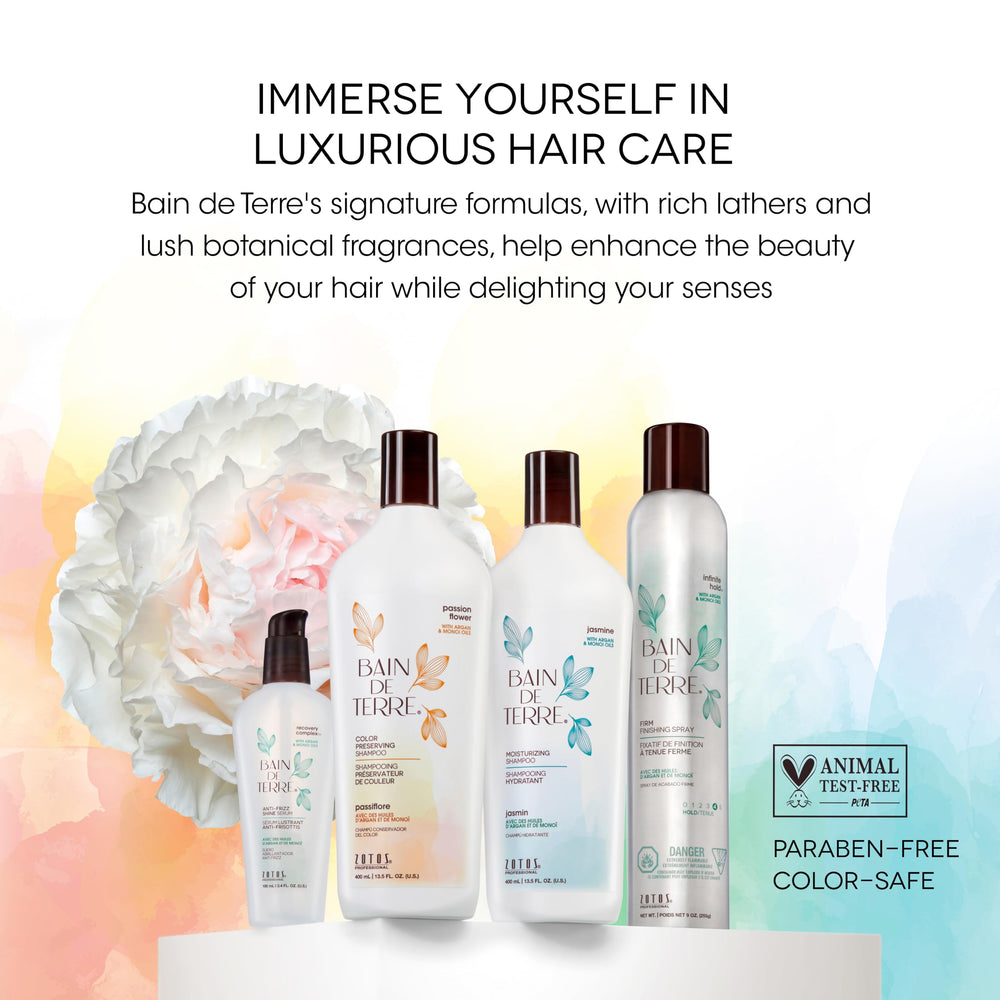 Bain de Terre before-and-after hair image showing improved softness
