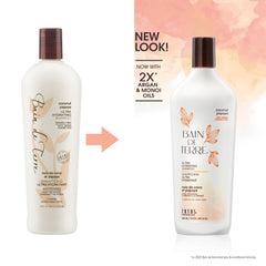 Bain de Terre label close-up highlighting ingredients and benefits